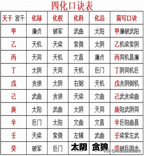 四化飛星姻緣|紫微斗數